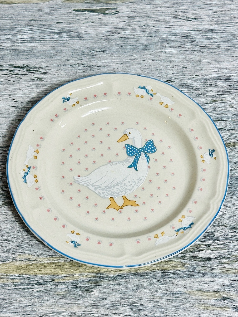 Vintage 80’s Brick Oven "Aunt Rhody" Goose salad Plate